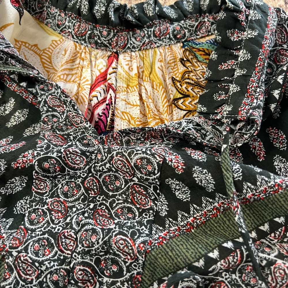NWOT Umgee Boho Floral Patchwork dress Multicolor - Picture 6 of 7